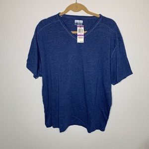 NWT INC Navy V-Neck Tee